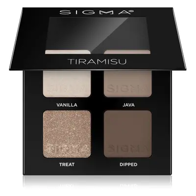 Sigma Beauty Quad szemhéjfesték paletta árnyalat Tiramisu 4 g