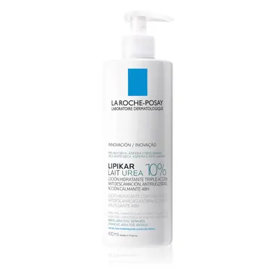 La Roche-Posay Lipikar Lait Urea 10% nyugtató testápoló tej a nagyon száraz bőrre 400 ml