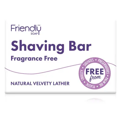 Friendly Soap Shaving Bar Fragrance Free természetes szappan borotválkozáshoz parfümmentes 95 g