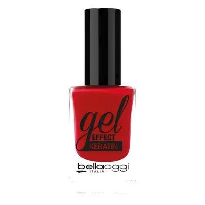 bellaoggi Gel Effect Keratin Nail Polish körömlakk árnyalat Cherry Passion 10 ml