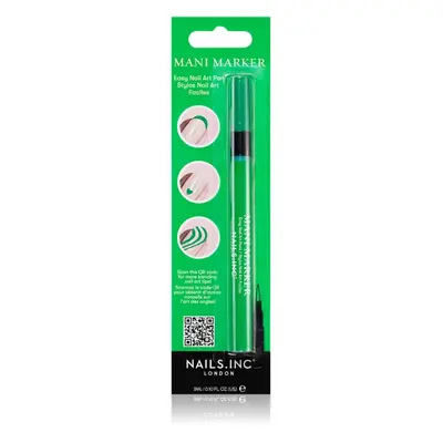 Nails Inc. Mani Marker díszítő körömlakk applikációs ceruza árnyalat Green 3 ml