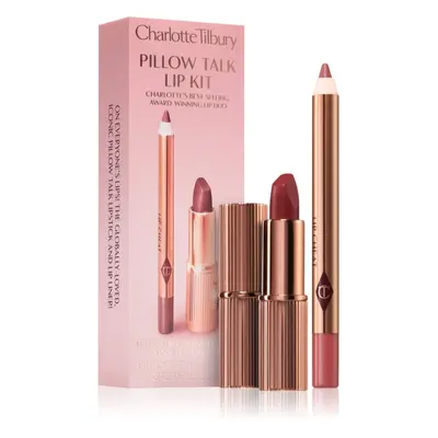 Charlotte Tilbury Pillow Talk Lip Kit Rúzs és szájkontúrceruza árnyalat Medium