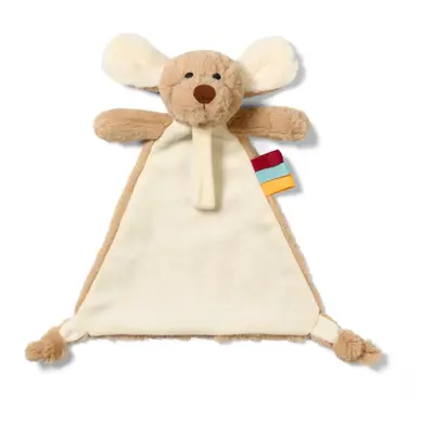 BabyOno Have Fun Cuddly Toy with a Dummy Holder plüss játék csattal Dog Willy 0 m+ 1 db