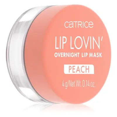 Catrice Lip Lovin' hidratáló maszk az ajkakra éjszakára árnyalat 030 Feelin' Peachy 4 g