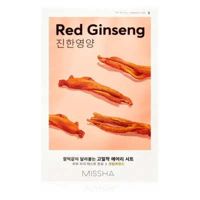 Missha Airy Fit Red Ginseng hidratáló és revitalizáló arcmaszk 19 g