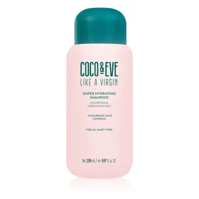 Coco & Eve Like A Virgin Super Hydrating Shampoo hidratáló sampon a fénylő és selymes hajért 280