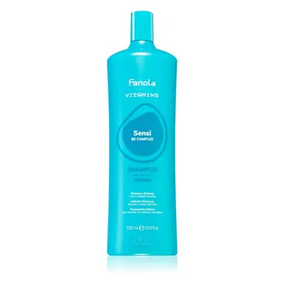 Fanola Vitamins Sensi Delicate Shampoo finom állagú tisztító sampon nyugtató hatással 1000 ml