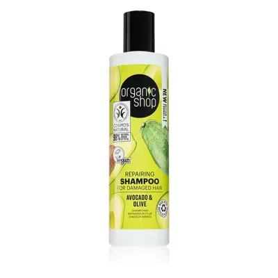 Organic Shop Avocado & Olive megújító sampon a károsult hajra 280 ml