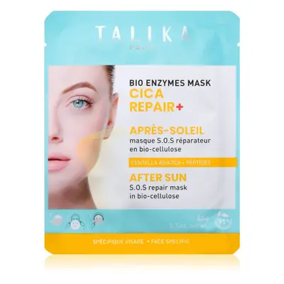 Talika Bio Enzymes Cica Repair After Sun nyugtató hatású gézmaszk napozás után 20 g