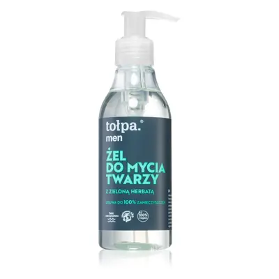 Tołpa Men tisztító gél az arcbőrre zöld teával uraknak 195 ml