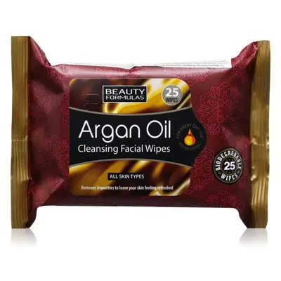 Beauty Formulas Argan Oil nedves tisztító törlőkendők 25 db