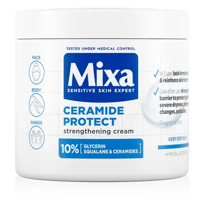 MIXA Ceramide Protect regeneráló testkrém az érzékeny bőrre 400 ml