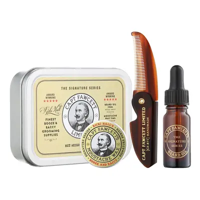 Captain Fawcett Ricki Hall´s Booze & Baccy Grooming Kit ajándékszett szakállra uraknak