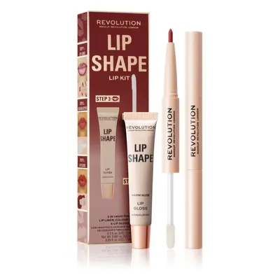 Makeup Revolution Lip Shape Kit ajakápoló készlet árnyalat Warm Nude 1 db