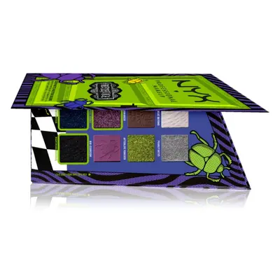 NYX Professional Makeup Beetlejuice Shadow Palette paletta szemhéjpúder 8 szín 8x0,8 g