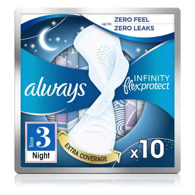 Always Infinity Night Size 3 egészségügyi betétek éjszakára 10 db