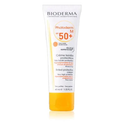 Bioderma Photoderm M védő tonizáló krém arcra SPF 50+ árnyalat Golden 40 ml