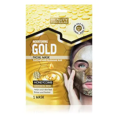 Beauty Formulas Gold tápláló gézmaszk hialuronsavval 1 db