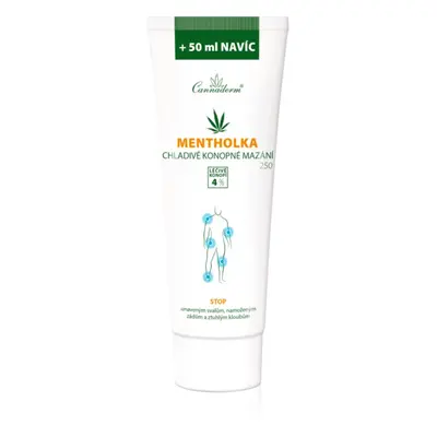 Cannaderm Mentholka hemp lubrication masszázskrém hűsítő hatással 250 ml