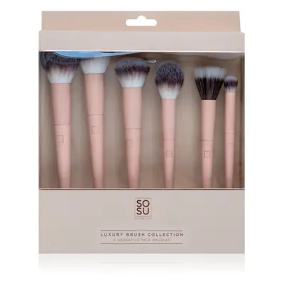 SOSU Cosmetics Luxury Brush Face Collection ecset szett az arcra 6 db