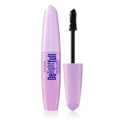 Avon DelightFull False Lash Vízálló hosszabbító szempillaspirál árnyalat Blackest Black 10 ml