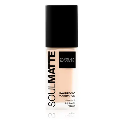 Gabriella Salvete SoulMatte tartós alapozó matt hatással árnyalat 02W Ivory Warm 30 ml