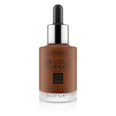 Catrice HD Liquid Coverage Foundation vízálló folyékony make-up matt hatással árnyalat 097 Cool 