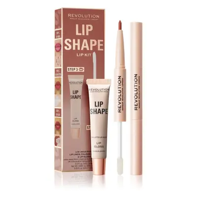 Makeup Revolution Lip Shape Kit ajakápoló készlet árnyalat Chauffeur Nude 1 db