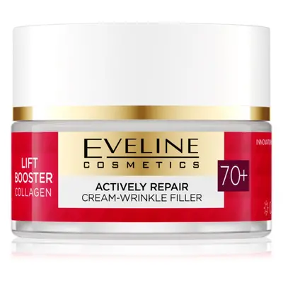 Eveline Cosmetics Lift Booster Collagen hidratáló és tápláló krém ráncokra 70+ 50 ml