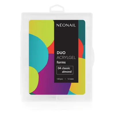 NEONAIL Duo Acrylgel Forms sablonok körmökre típus 04 Classic Almond 120 db