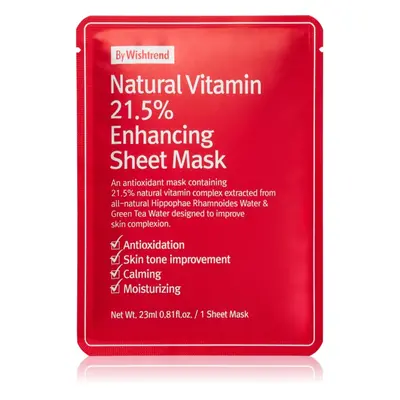 By Wishtrend Natural Vitamin feszesítő gézmaszk 23 ml