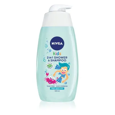 Nivea Kids Boy gyengéd tusoló gél és sampon gyermekeknek 500 ml