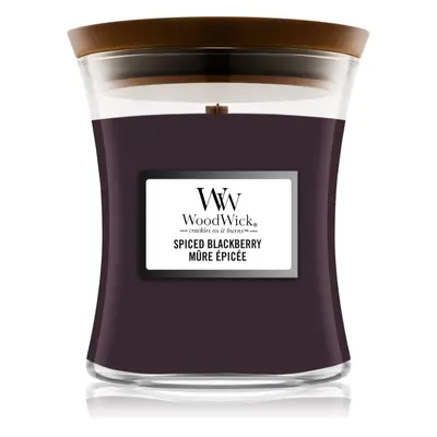 Woodwick Spiced Blackberry illatgyertya fa kanóccal 275 g