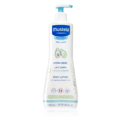 Mustela Bébé Hydra Bébé hidratáló testápoló tej a gyermek bőrre 750 ml