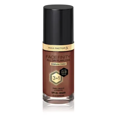 Max Factor Facefinity All Day Flawless tartós alapozó SPF 20 árnyalat 110 Espresso 30 ml