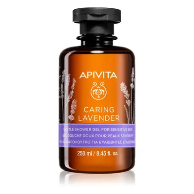 Apivita Caring Lavender Shower Gel for Sensitive Skin gyengéd tusfürdő gél az érzékeny bőrre 250