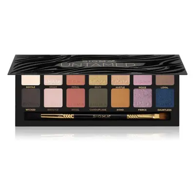 Sigma Beauty Untamed Eyeshadow Palette szemhéjfesték paletta tükörrel és applikátorral 19.32 g