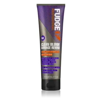 Fudge Clean Blonde Damage Rewind lila tonizáló sampon a szőke és melírozott hajra 250 ml