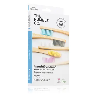 The Humble Co. Brush Adult bambuszos fogkefe közepes I. 5 db