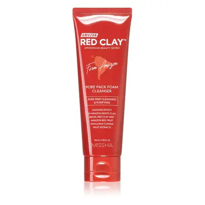 Missha Amazon Red Clay™ mélyisztító hab agyaggal 120 ml