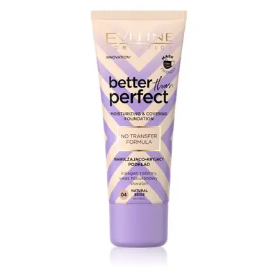 Eveline Cosmetics Better than Perfect fedő hatású alapozó hidratáló hatással árnyalat 04 Natural