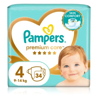 Pampers Premium Care Size 4 eldobható pelenkák 9-14 kg 34 db