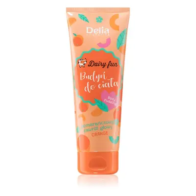 Delia Cosmetics Dairy Fun kényeztető testhab Orange 250 ml