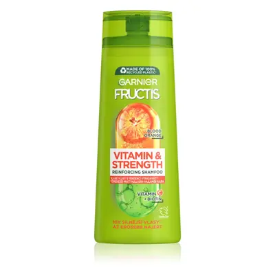 Garnier Fructis Vitamin & Strength hajerősítő sampon a sérült hajra 250 ml