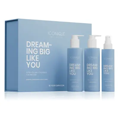 ICONIQUE Professional DREAMING BIG LIKE YOU Volume & Thickness Set: Shampoo 250 ml, Conditioner 