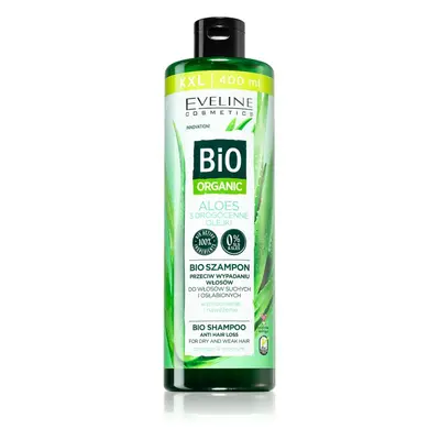 Eveline Cosmetics Bio Organic Natural Aloe Vera hajhullás elleni sampon aloe verával 400 ml