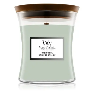 Woodwick Warm Wool illatgyertya fa kanóccal 275 g