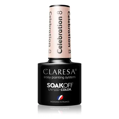 Claresa SoakOff UV/LED Color Celebration géles körömlakk árnyalat 8 5 g