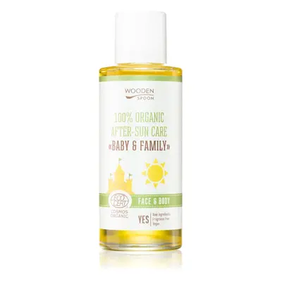 WoodenSpoon Baby & Family olaj napozás után arcra és testre 100 ml