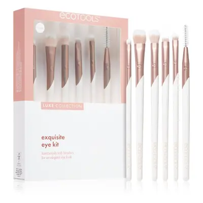 EcoTools Luxe Collection Exquisite ecset szett szem és szemöldök számára 6 db